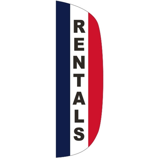 3' x 10' Message Flutter Flag - Rentals