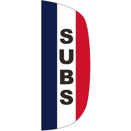 3' x 8' Message Flutter Flag - Subs