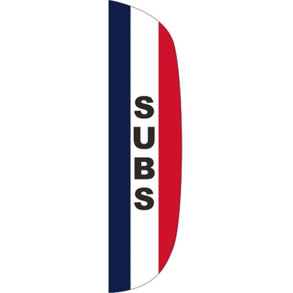 3' x 12' Message Flutter Flag - Subs