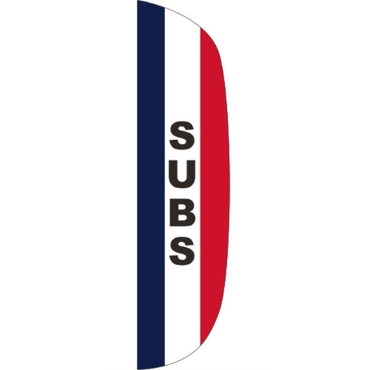 3' x 12' Message Flutter Flag - Subs