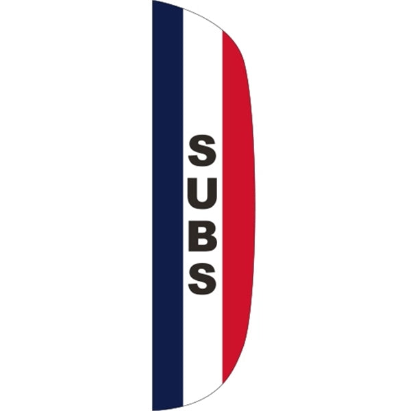 3' x 15' Message Flutter Flag - Subs