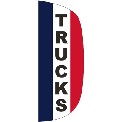 3' x 8' Message Flutter Flag - Trucks
