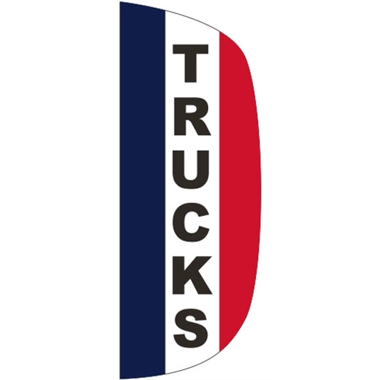 3' x 8' Message Flutter Flag - Trucks