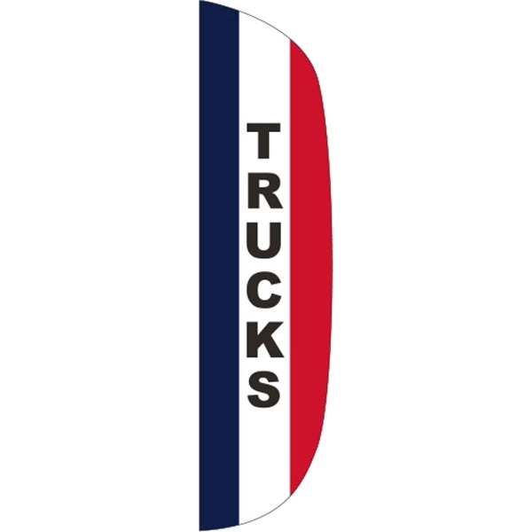 3' x 12' Message Flutter Flag - Trucks