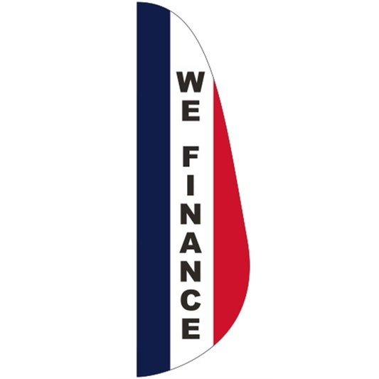 3' x 10' Message Feather Flag - We Finance