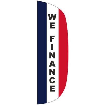 3' x 10' Message Flutter Flag - We Finance