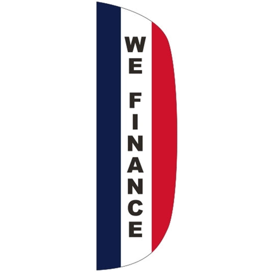 3' x 10' Message Flutter Flag - We Finance