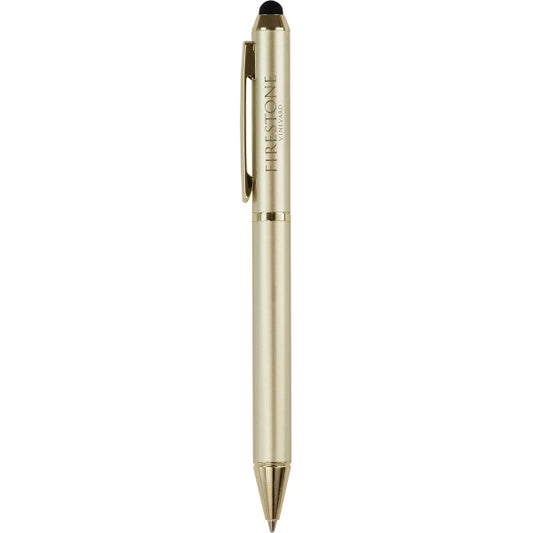 Tapper Brass Gold Colored Stylus Ballpoint Pen