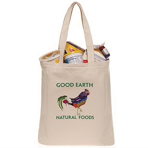 10 oz. Canvas Grocery Bags with 22" Handles