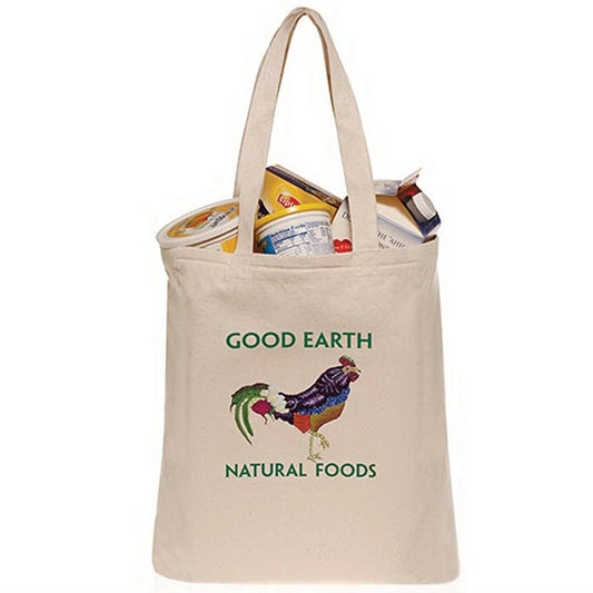 10 oz. Canvas Grocery Bags with 22" Handles