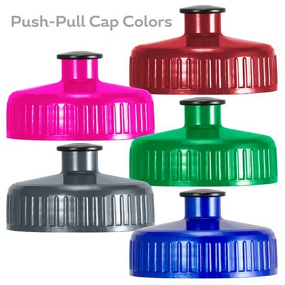 Metallic Van Metro Sport Bottle-Push-Pull Cap