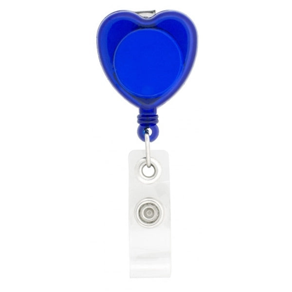 Heart Retractable Badge Holder