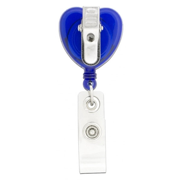 Heart Retractable Badge Holder