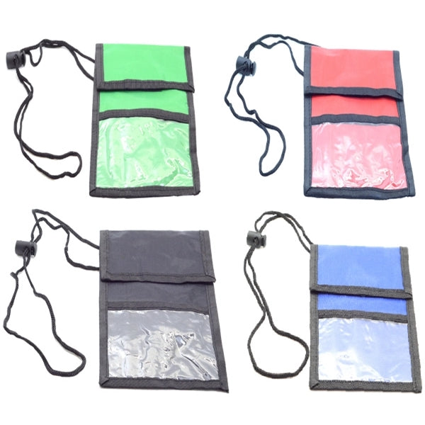 Blank Neck Wallet Event Badge holder Pouch
