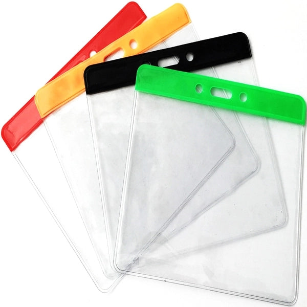 4x3" Color Coded Badge Holder Horizontal