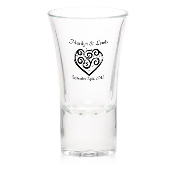 2 oz. Lord Shooter Etched Shot Glasses