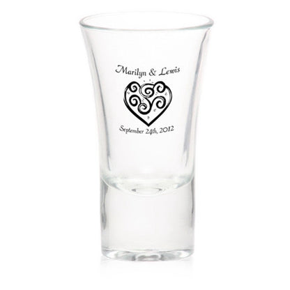 2 oz. Lord Shooter Etched Shot Glasses