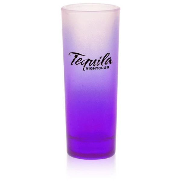 2 oz. Tall Shot Glasses - Colored & Frosted