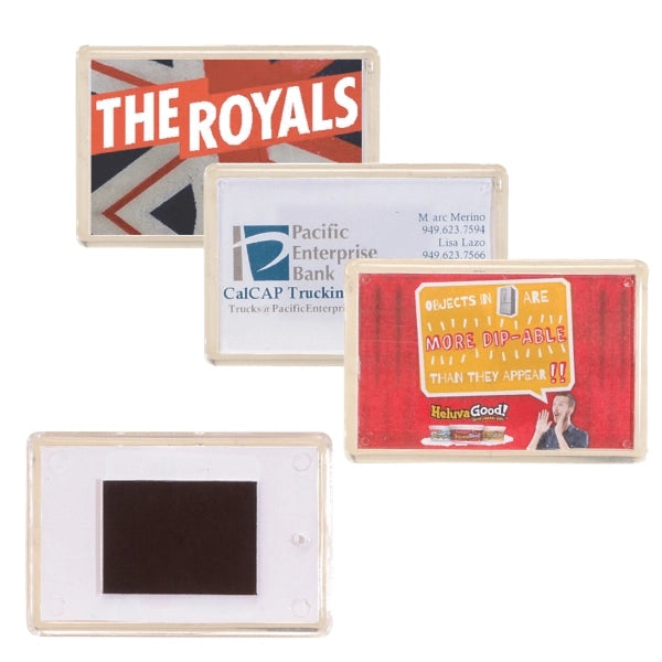 Acrylic Casing Magnet w/ 4 Color Process Insert (CMYK)