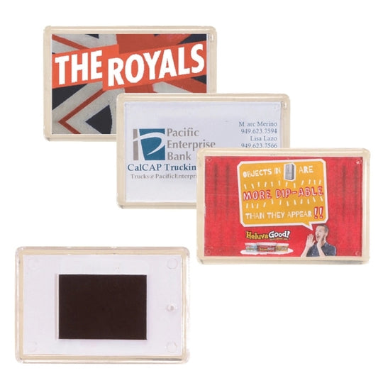 Acrylic Casing Magnet w/ 4 Color Process Insert (CMYK)