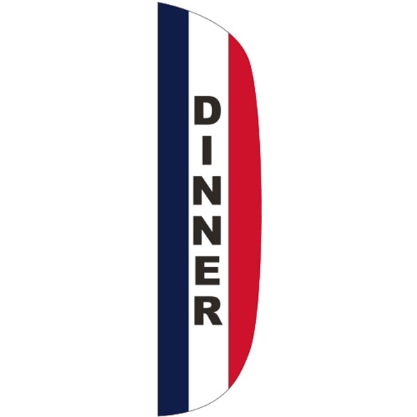 3' x 15' Message Flutter Flag - Dinner