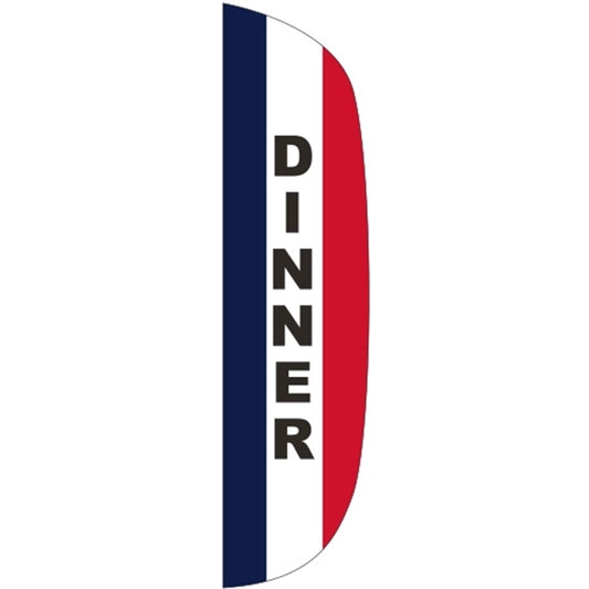 3' x 15' Message Flutter Flag - Dinner