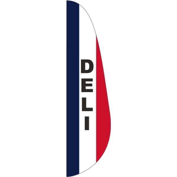 3' x 15' Message Feather Flag - Deli