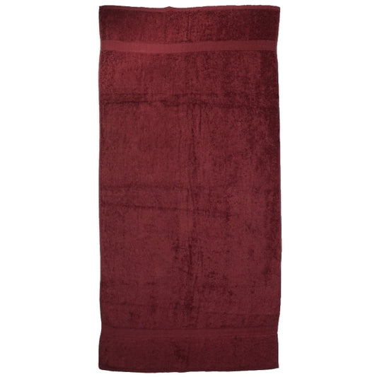 Burgundy 24x48 Shuttleless Loom Bath Towel