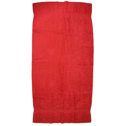 Salsa Red 30x52 Shuttleless Loom Bath Towel