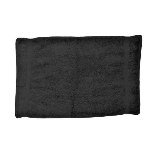 Black 16x30 Bleach Resistant Hand Towel