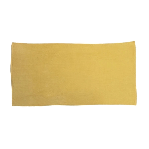 Sunshine Yellow 30x60 Terry Velour Promotional Beach Towel.