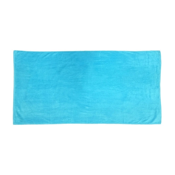 Turquoise 32x64 Terry Velour Beach Towels.