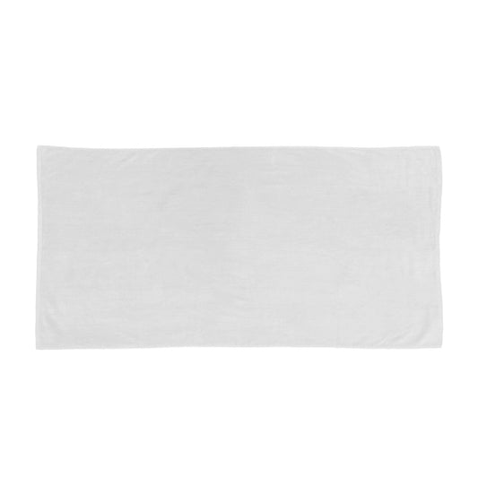 White 32x64 Terry Velour Beach Towels.
