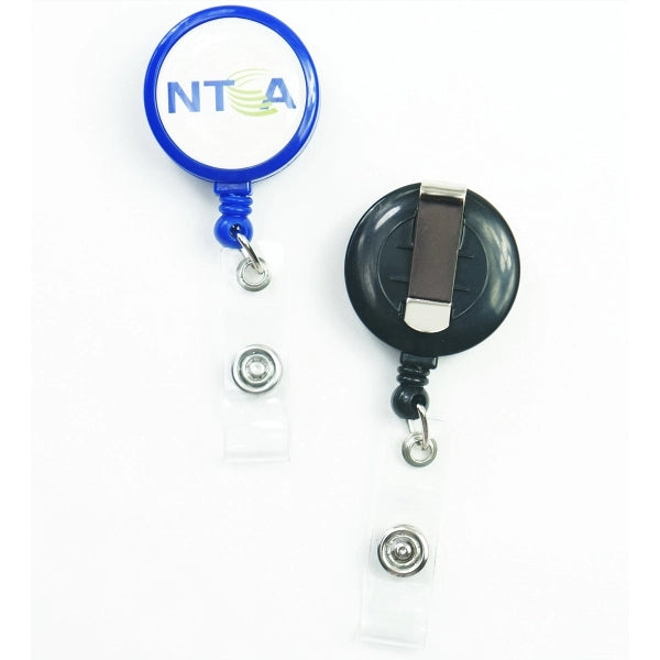 Jumbo Round Badge Reel w/ Custom Imprint
