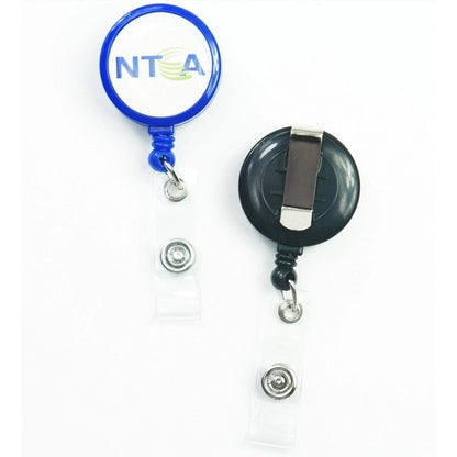 Jumbo Round Badge Reel w/ Custom Imprint
