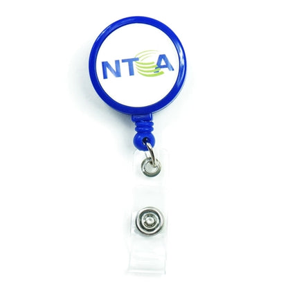 Jumbo Round Badge Reel w/ Custom Imprint