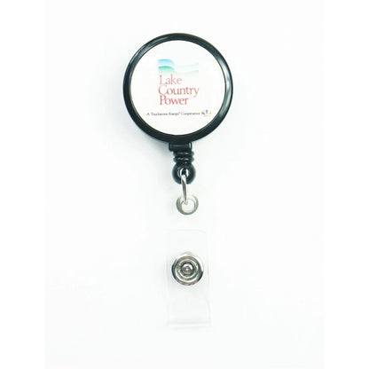 Jumbo Round Badge Reel w/ Custom Imprint