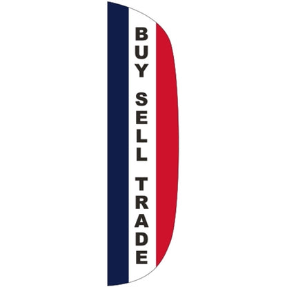 3' x 15' Message Flutter Flag - Buy, Sell, Trade