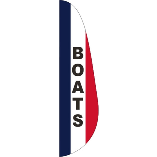 3' x 15' Message Feather Flag - Boats