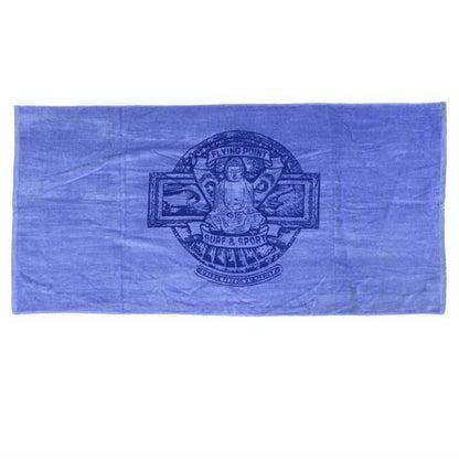 Caribbean Blue 30x60 Terry Velour Promotional Beach Towel.