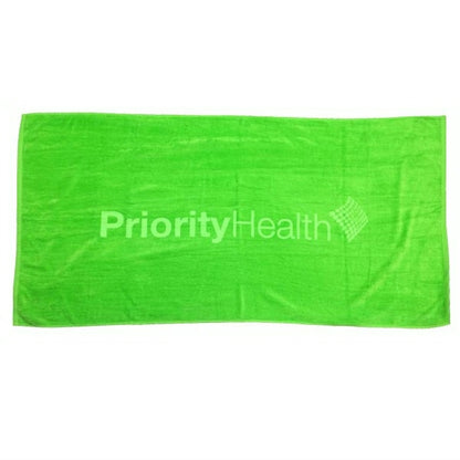 Lime Green 28x58 Terry Velour Beach Towel
