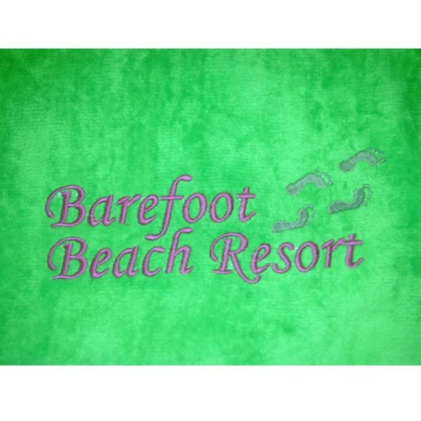 Lime Green 28x58 Terry Velour Beach Towel