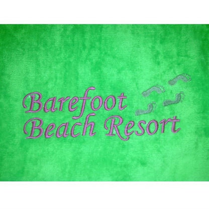Lime Green 28x58 Terry Velour Beach Towel