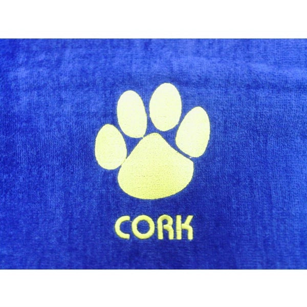 Royal Blue 30x60 Terry Velour Promotional Beach Towel.