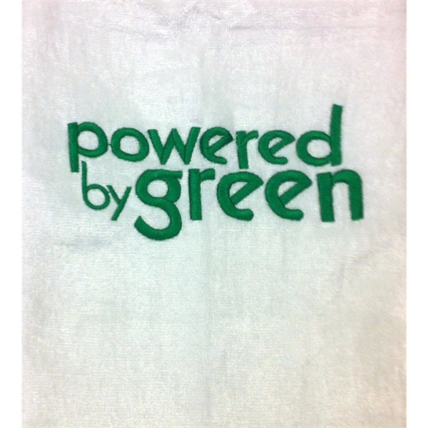 White 28x58 Terry Velour Beach Towel