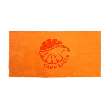 Orange 28x58 Terry Velour Beach Towel
