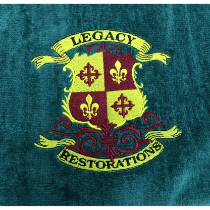 Hunter Green 30x60 Terry Velour Promotional Beach Towel.