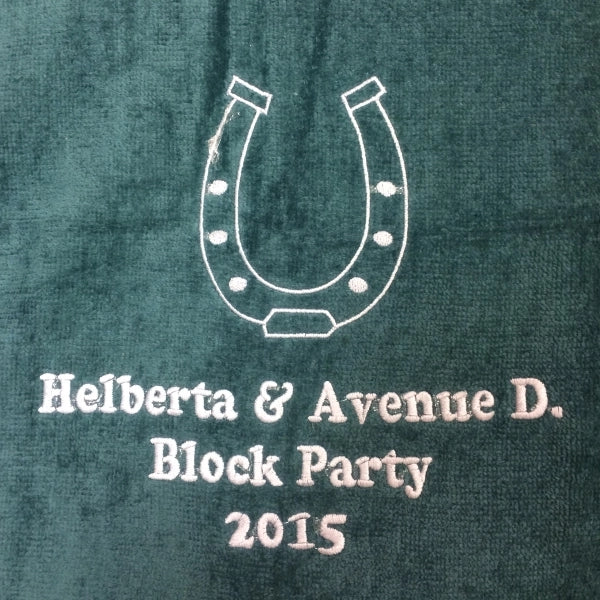 Hunter Green 30x60 Terry Velour Promotional Beach Towel.