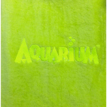 Neon Yellow 30x60 Terry Velour Promotional Beach Towel.