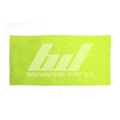 Neon Yellow 30x60 Terry Velour Promotional Beach Towel.